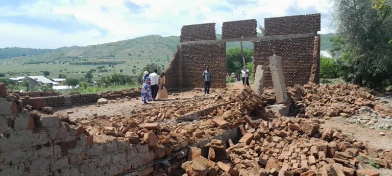 Lyamubuzi RCC blown by wind