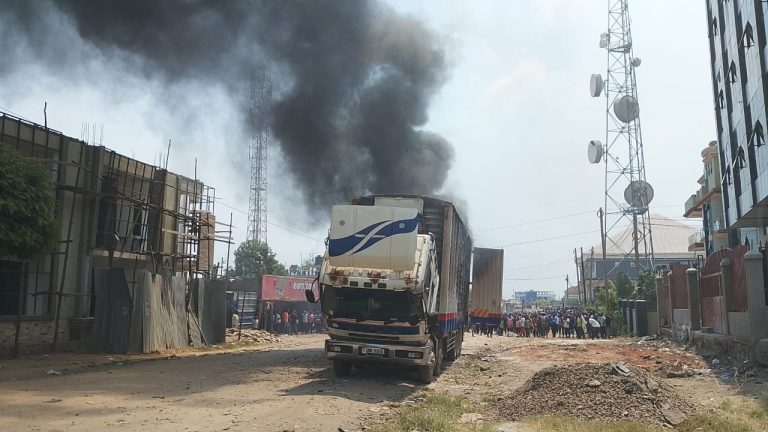 Fire guts FUSO in Kasese