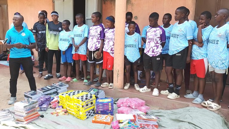 She Sports Kasese Club donates scholastics to players